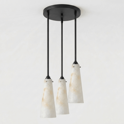 Solenne Alabaster Cluster Pendant Light