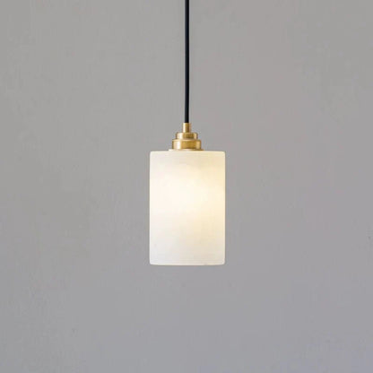 Alabaster Cylinder Cluster Chandelier