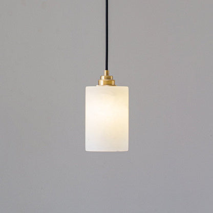 Alabaster Cylinder Cluster Chandelier