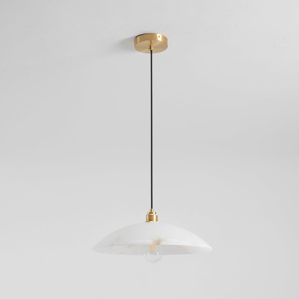 Alabaster Dome Pendant Lamp
