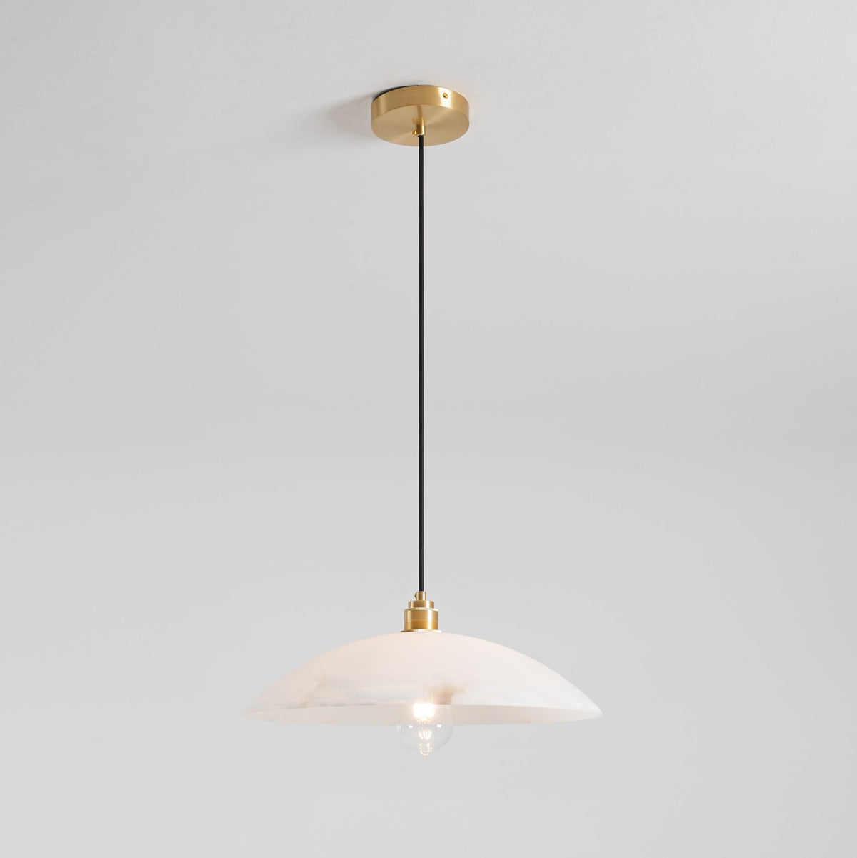 Alabaster Dome Pendant Lamp