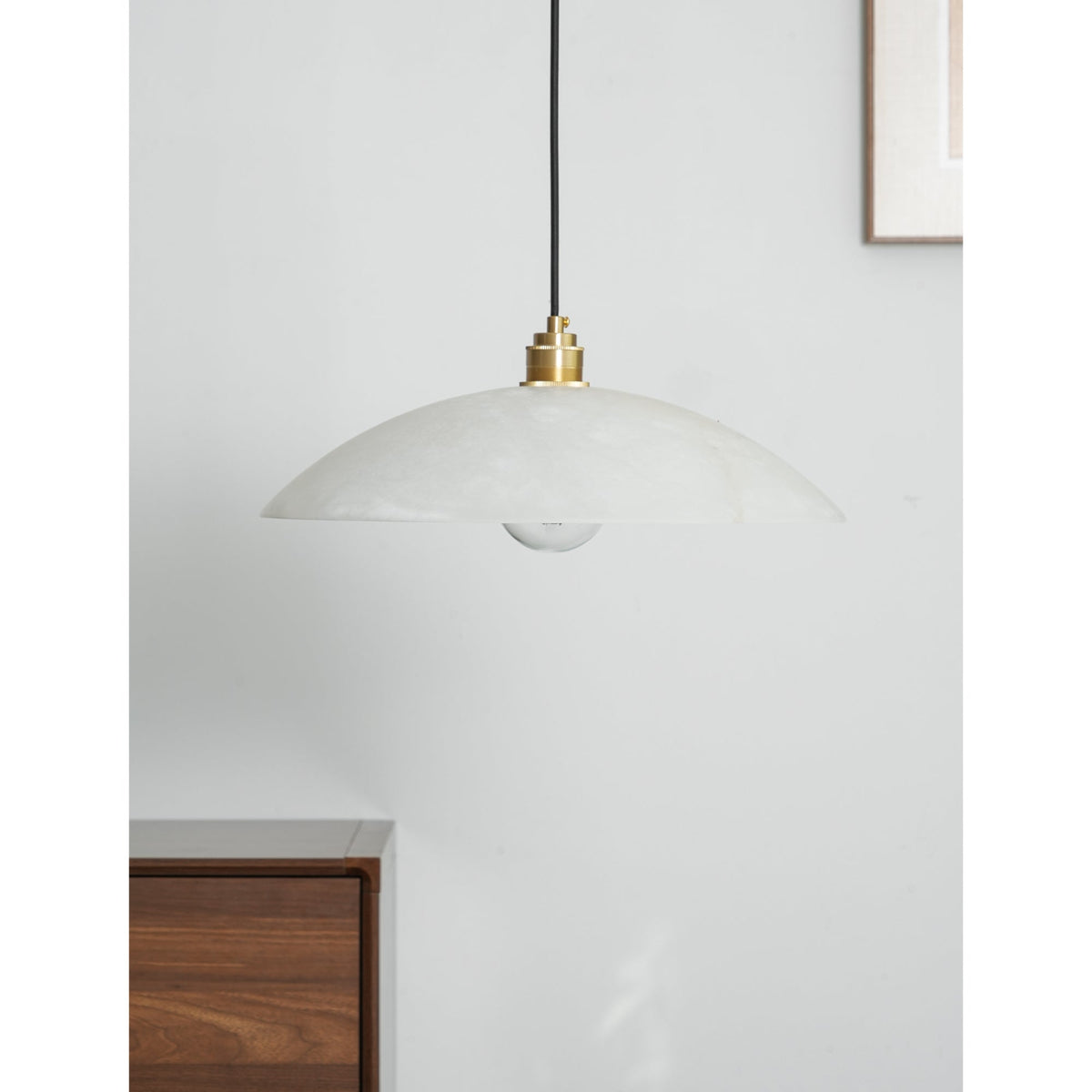 Alabaster Dome Pendant Lamp