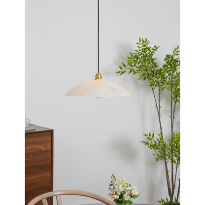 Alabaster Dome Pendant Lamp