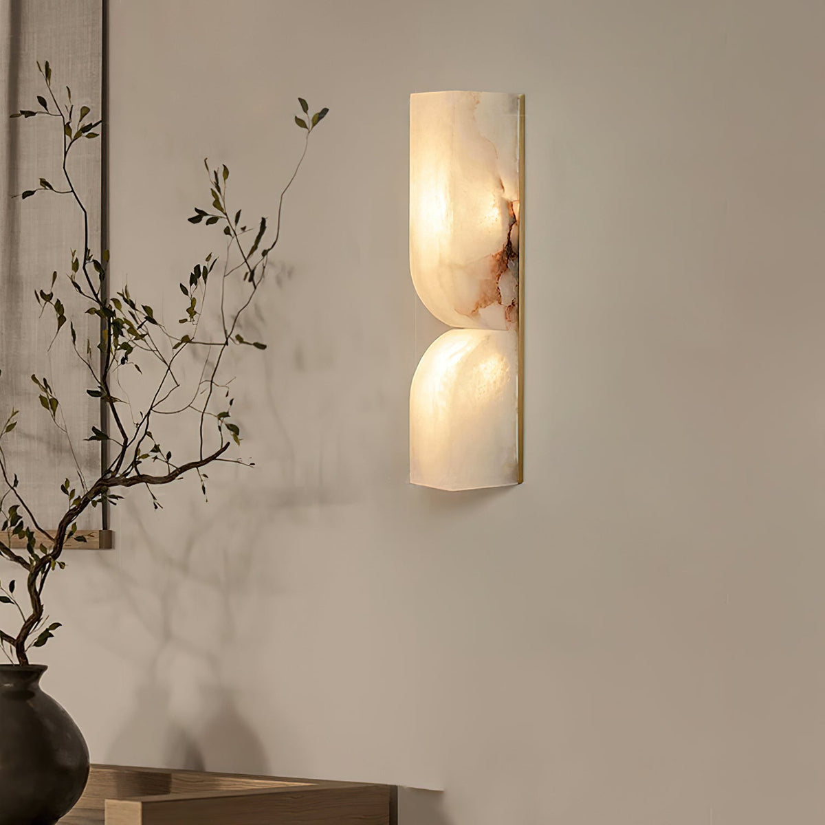 Alabaster Essence Plug-in Wall Sconce