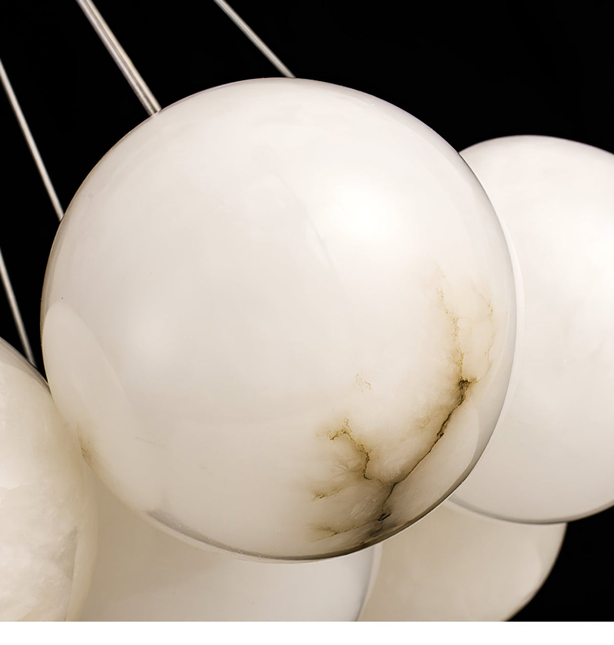 Alabaster Balls Chandelier