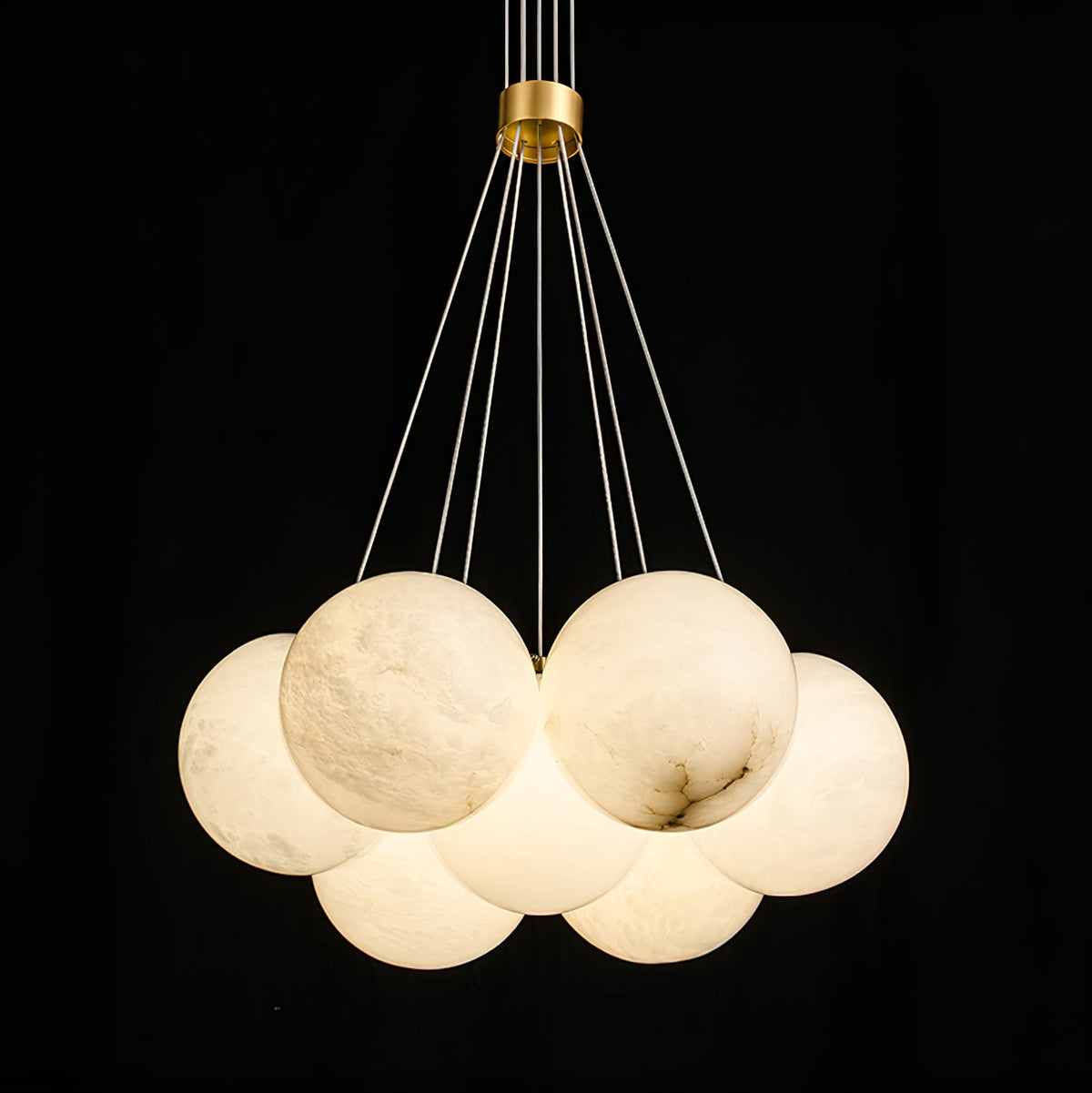 Alabaster Balls Chandelier