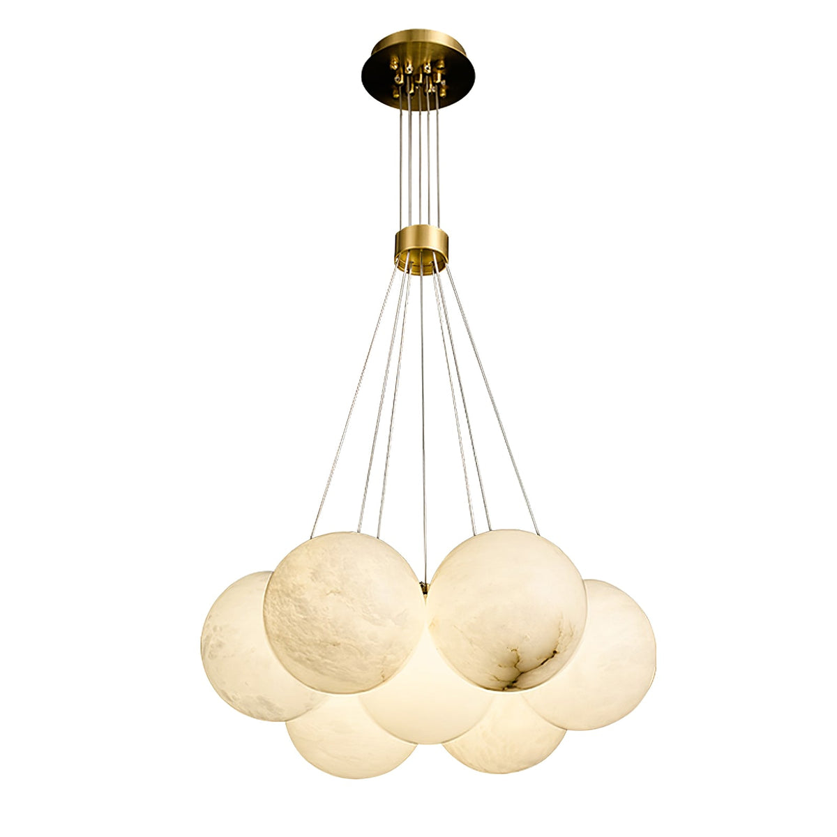 Alabaster Balls Chandelier