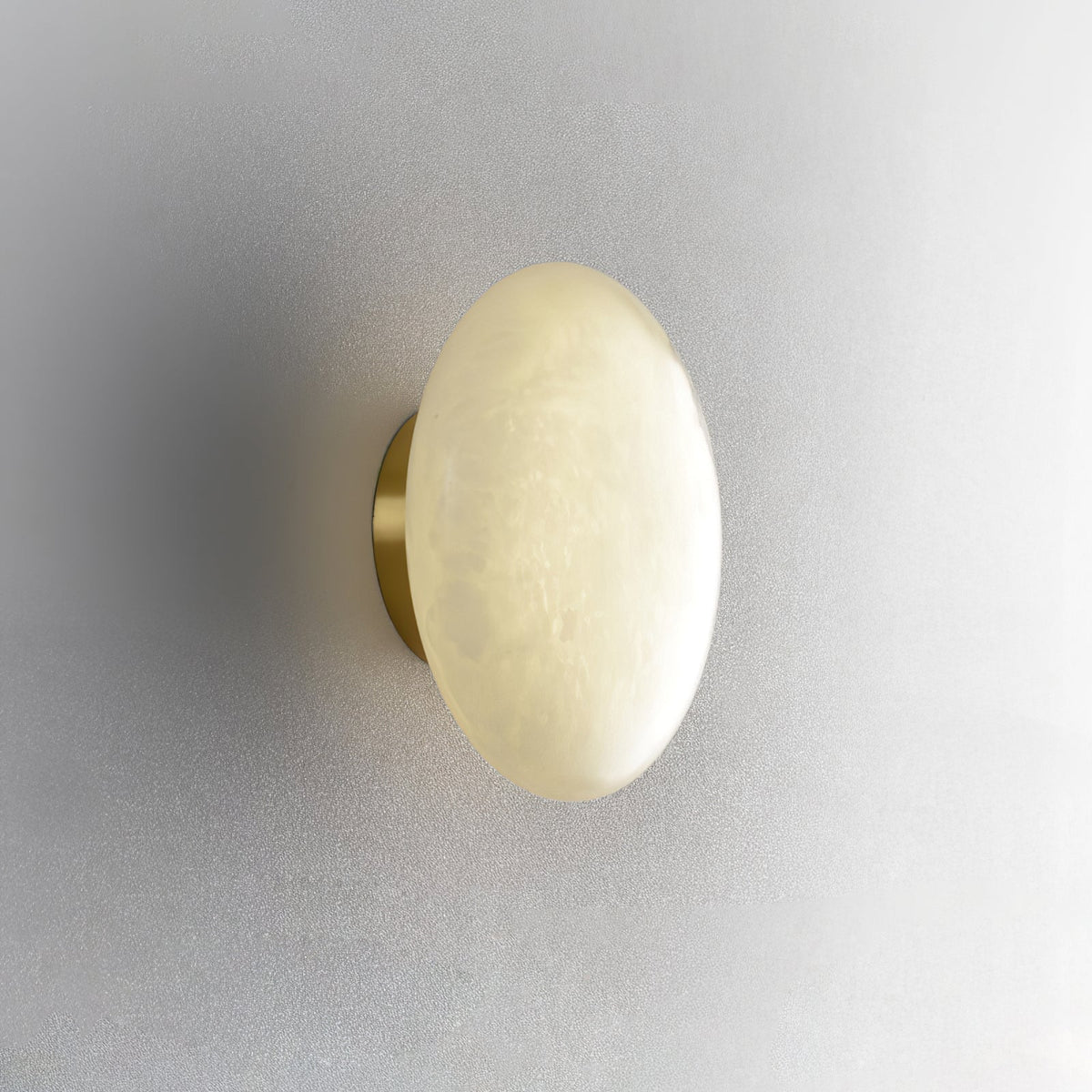 Alabaster Oval Ceiling Lamp