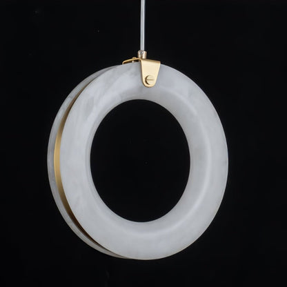 Alabaster Ring Pendant Light