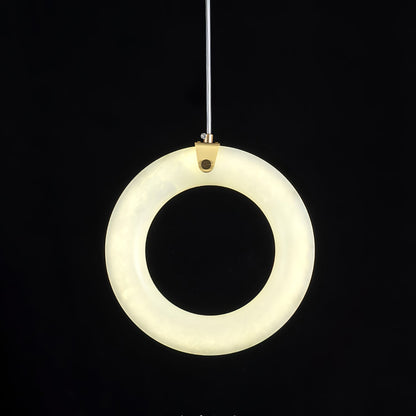Alabaster Ring Pendant Light