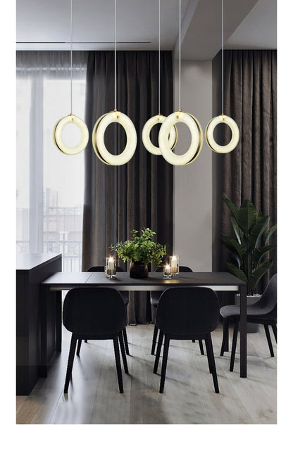 Alabaster Ring Pendant Light