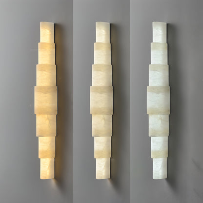 Alba Cascade Alabaster Wall Sconce