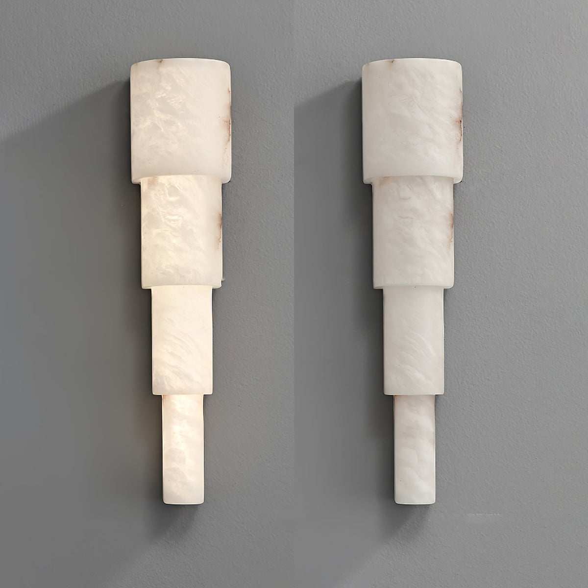Alba Cascade Alabaster Wall Sconce