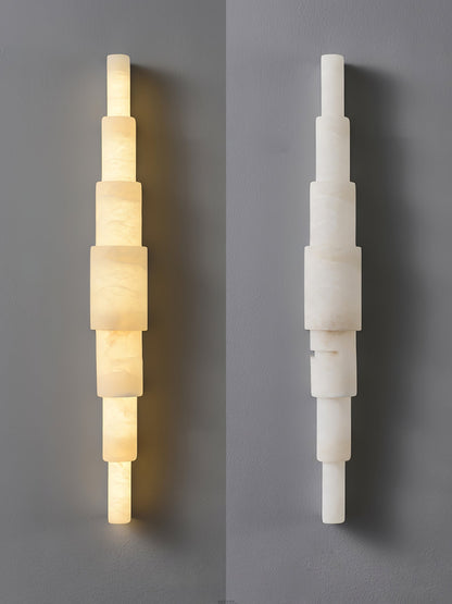 Alba Cascade Alabaster Wall Sconce