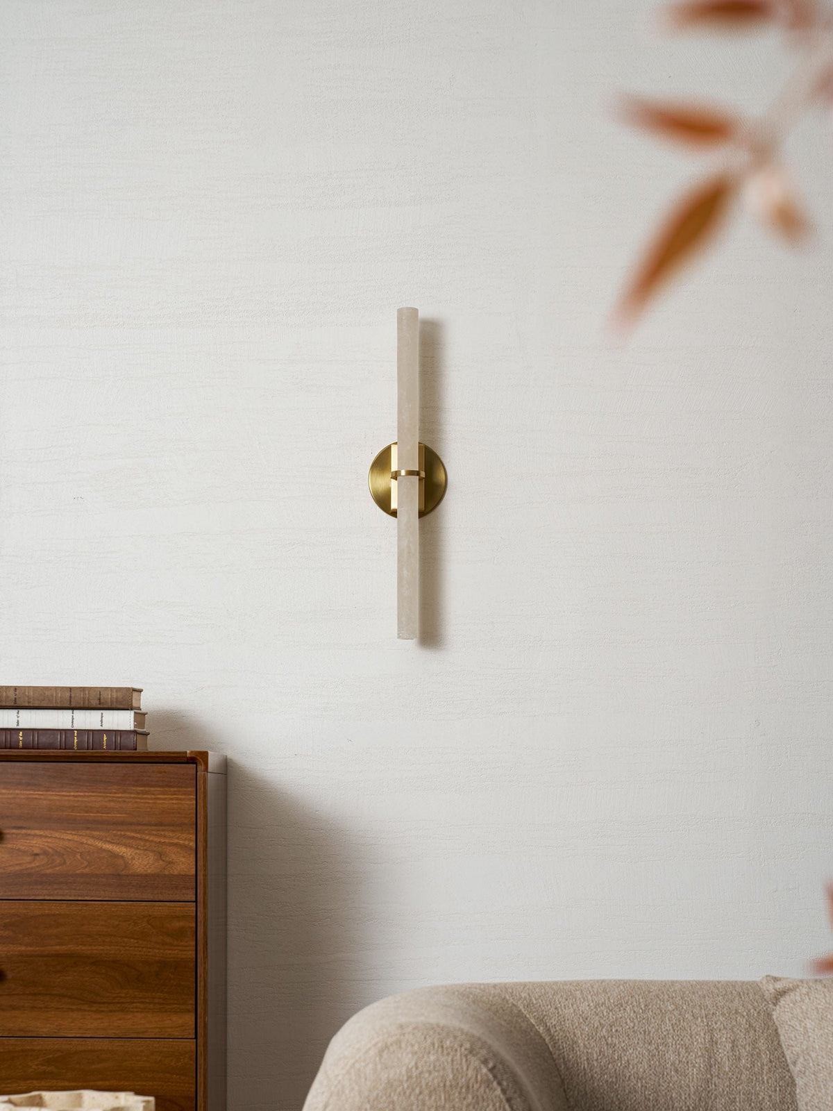 Aluna Alabaster Bar Wall Light