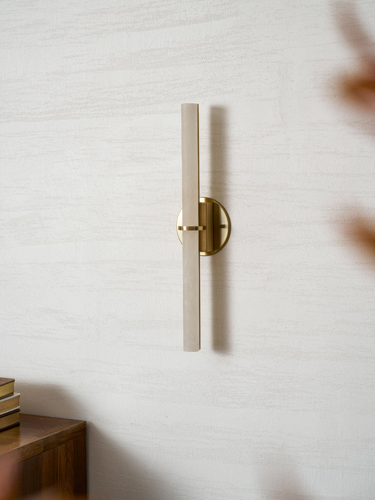 Aluna Alabaster Bar Wall Light