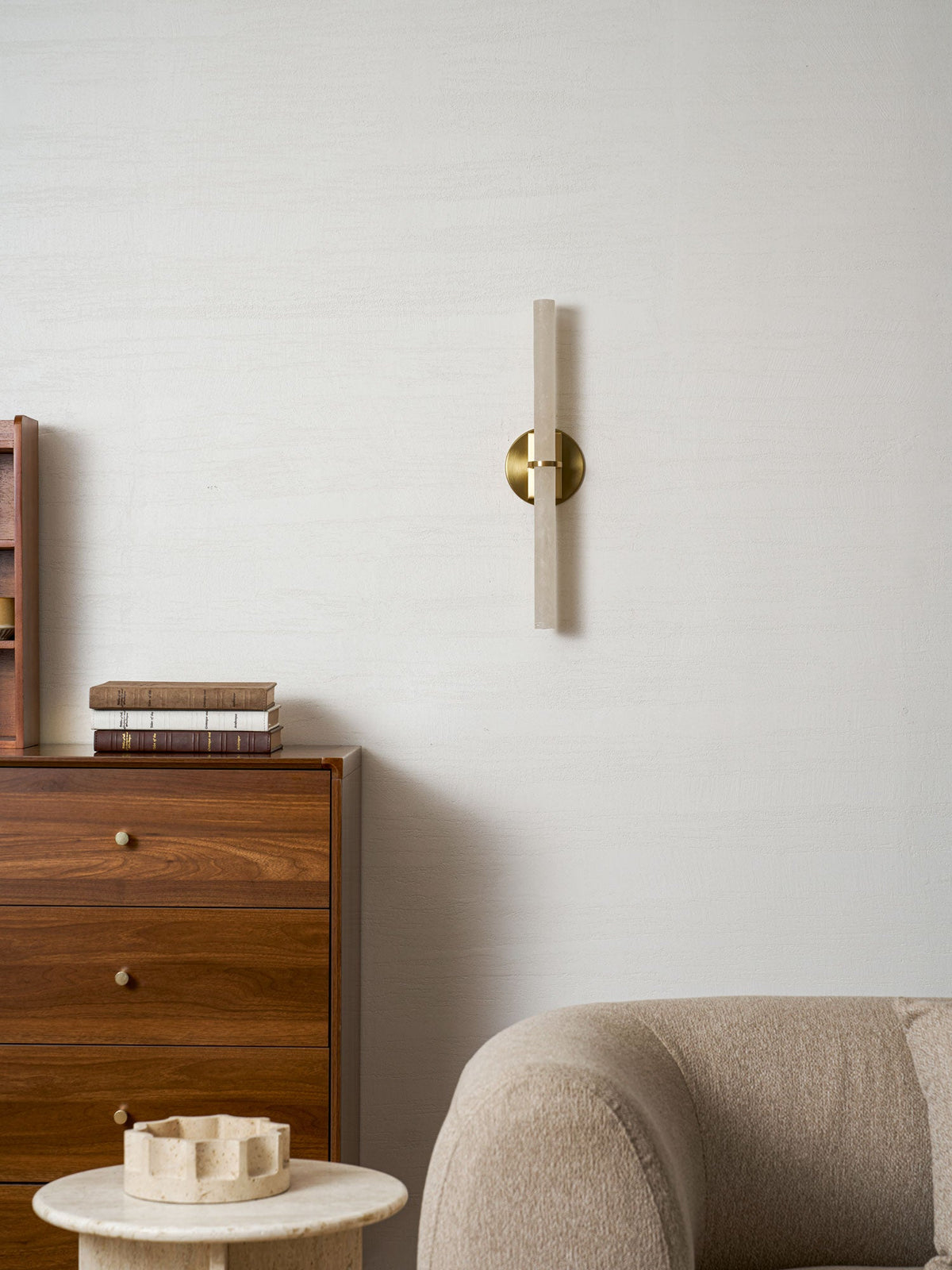 Aluna Alabaster Bar Wall Light