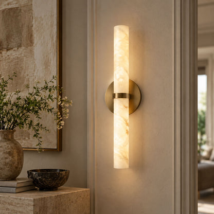 Aluna Alabaster Bar Wall Light
