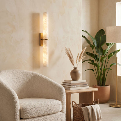 Aluna Alabaster Bar Wall Light