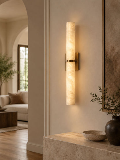 Aluna Alabaster Bar Wall Light