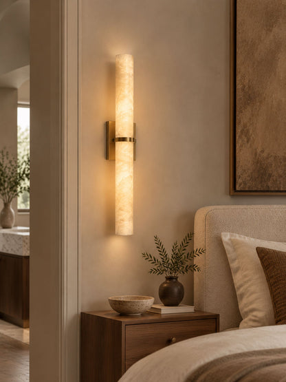 Aluna Alabaster Bar Wall Light