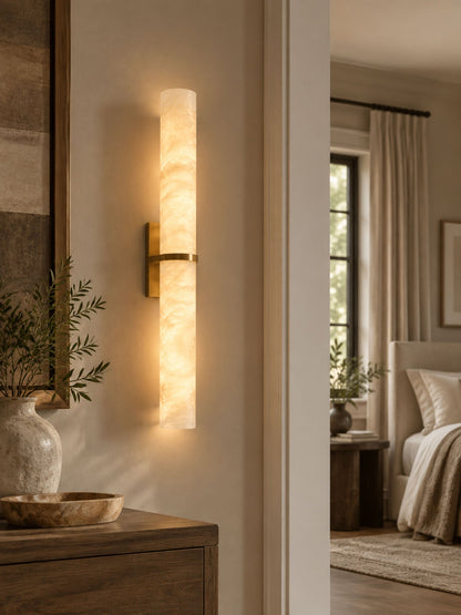 Aluna Alabaster Bar Wall Light