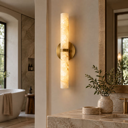 Aluna Alabaster Bar Wall Light