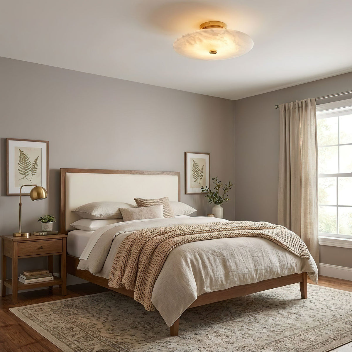 Ankeny Alabaster Ceiling Lamp