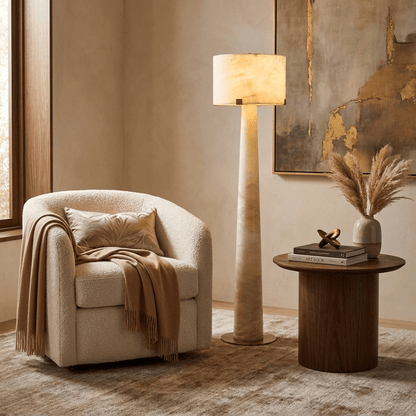 Aterion Alabaster Floor Lamp