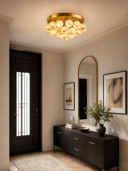 Aurelia Alabaster Globe Ceiling Light