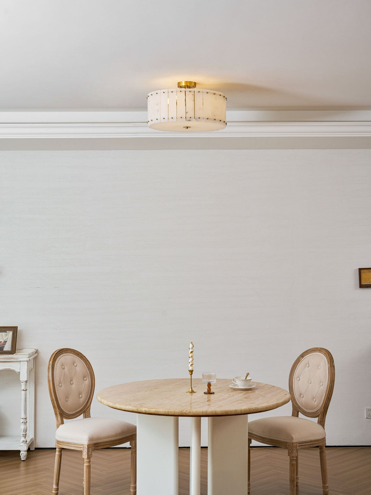 Aurelia Alabaster Ring Ceiling Lamp