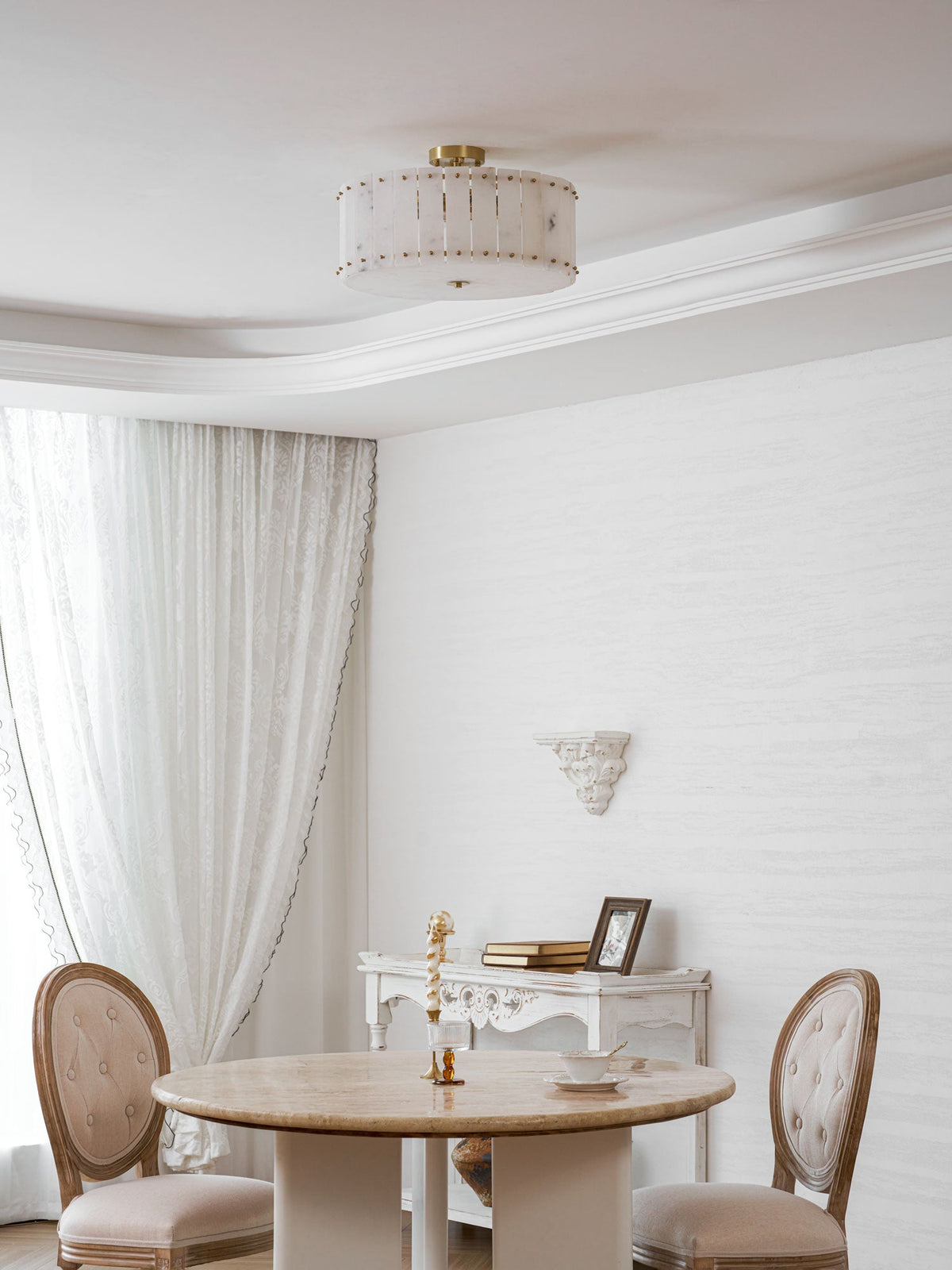 Aurelia Alabaster Ring Ceiling Lamp