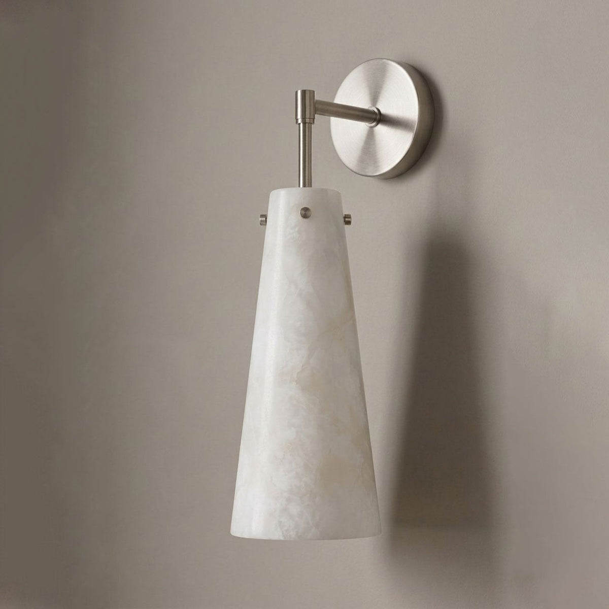 Aurelia Alabaster Cone Wall Sconce