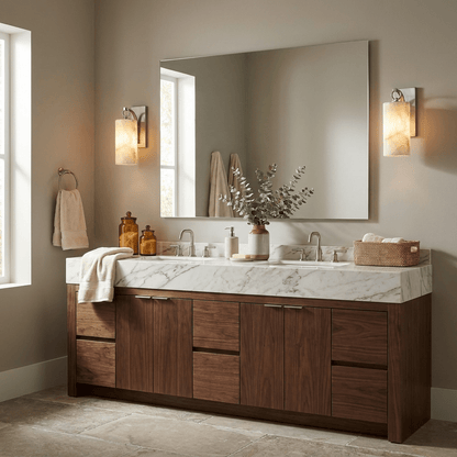 Aurelia Alabaster Cylinder Wall Sconce