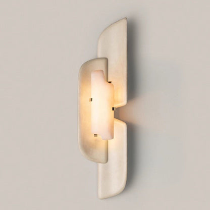 Sculpted Alabaster Wall Sconce