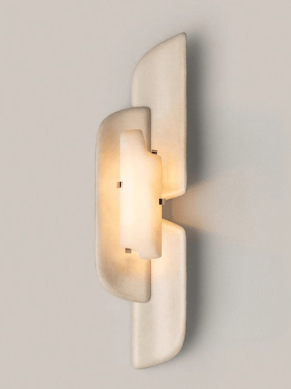 Sculpted Alabaster Wall Sconce