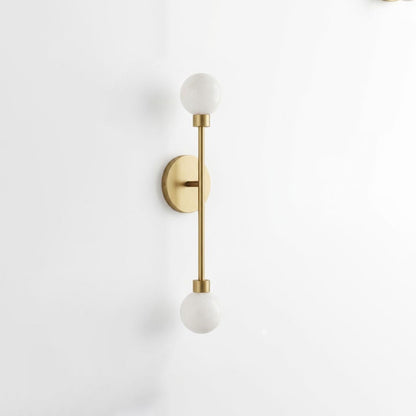 Barbell Alabaster Wall Sconce