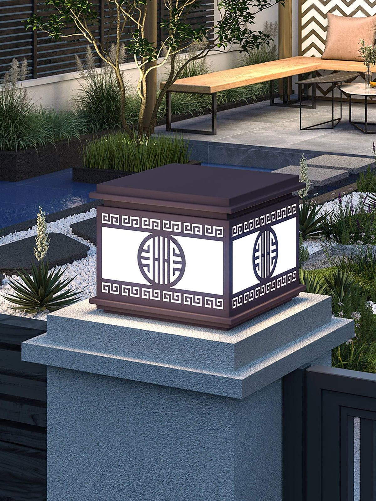 Burano Outdoor Garden Light Alabaster Lighting Fixture
