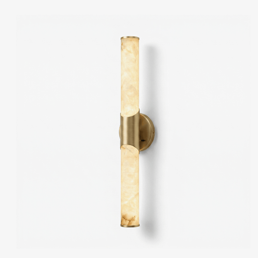 Calcedonia Alabaster Tube Wall Sconce