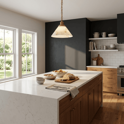 Camden Alabaster Cone Pendant Lamp
