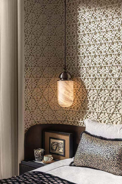 Capsule Alabaster Pendant Lamp