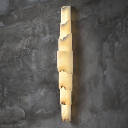 Cascading Alabaster Wall Sconce