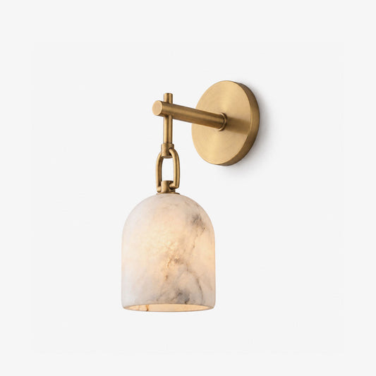 Cloche Alabaster Wall Sconce