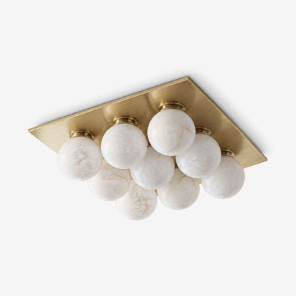 Cobble Alabaster Flush Mount Alabaster Lighting Fixture