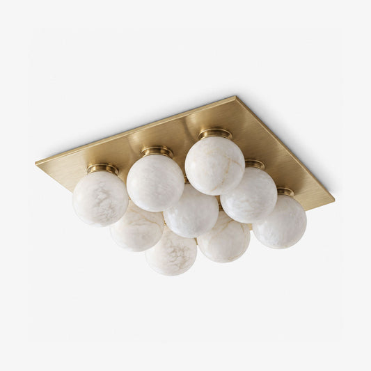 Cobble Alabaster Flush Mount Alabaster Lighting Fixture