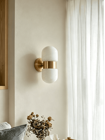 Cocoon Alabaster Wall Sconce