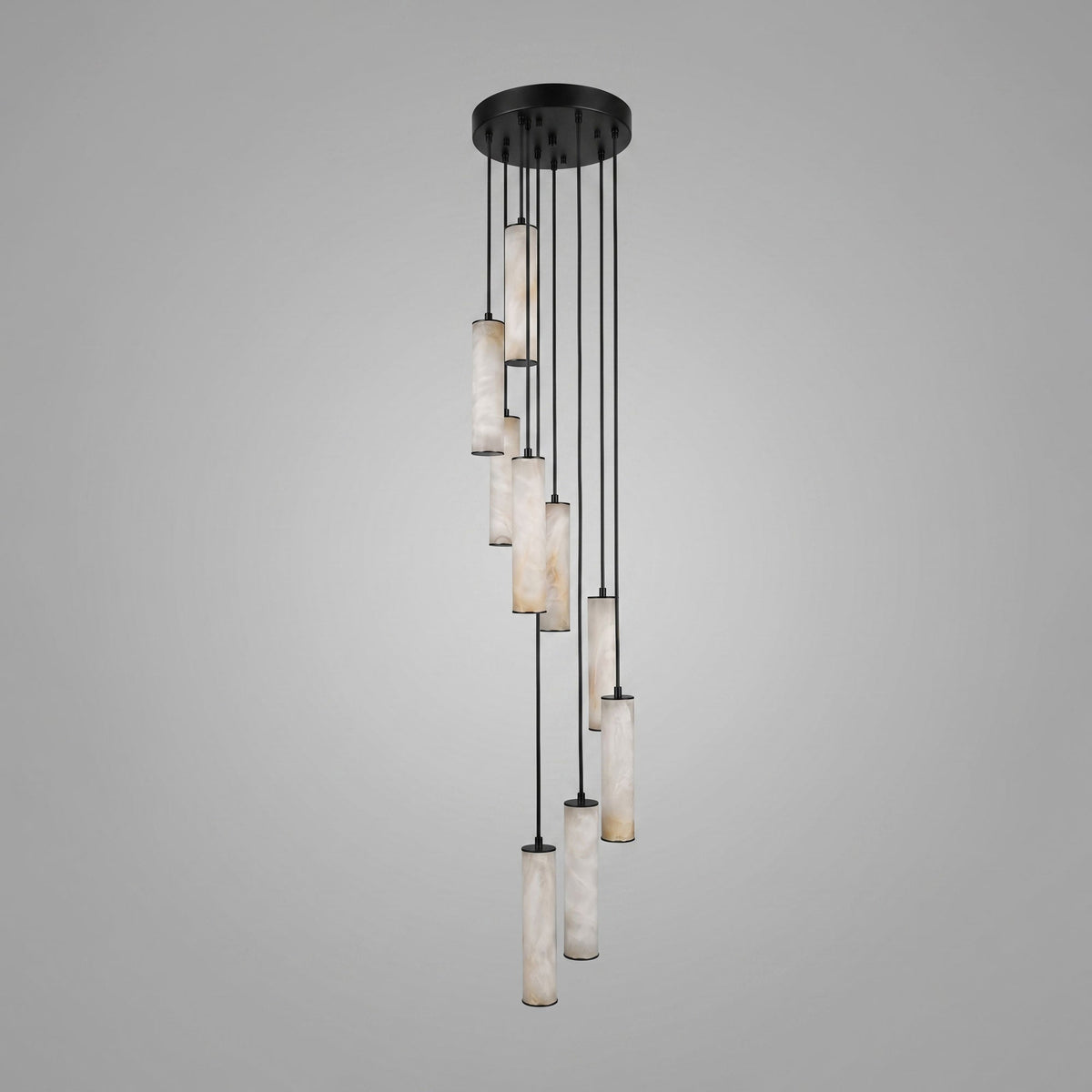 Column Alabaster Staircase Chandelier