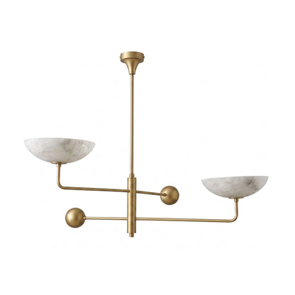 Compass Alabaster Bowl Chandelier