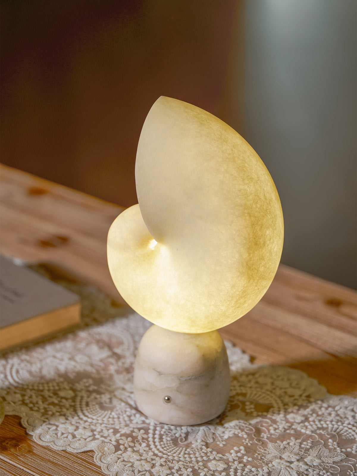 Lumora Shell Alabaster Table Lamp
