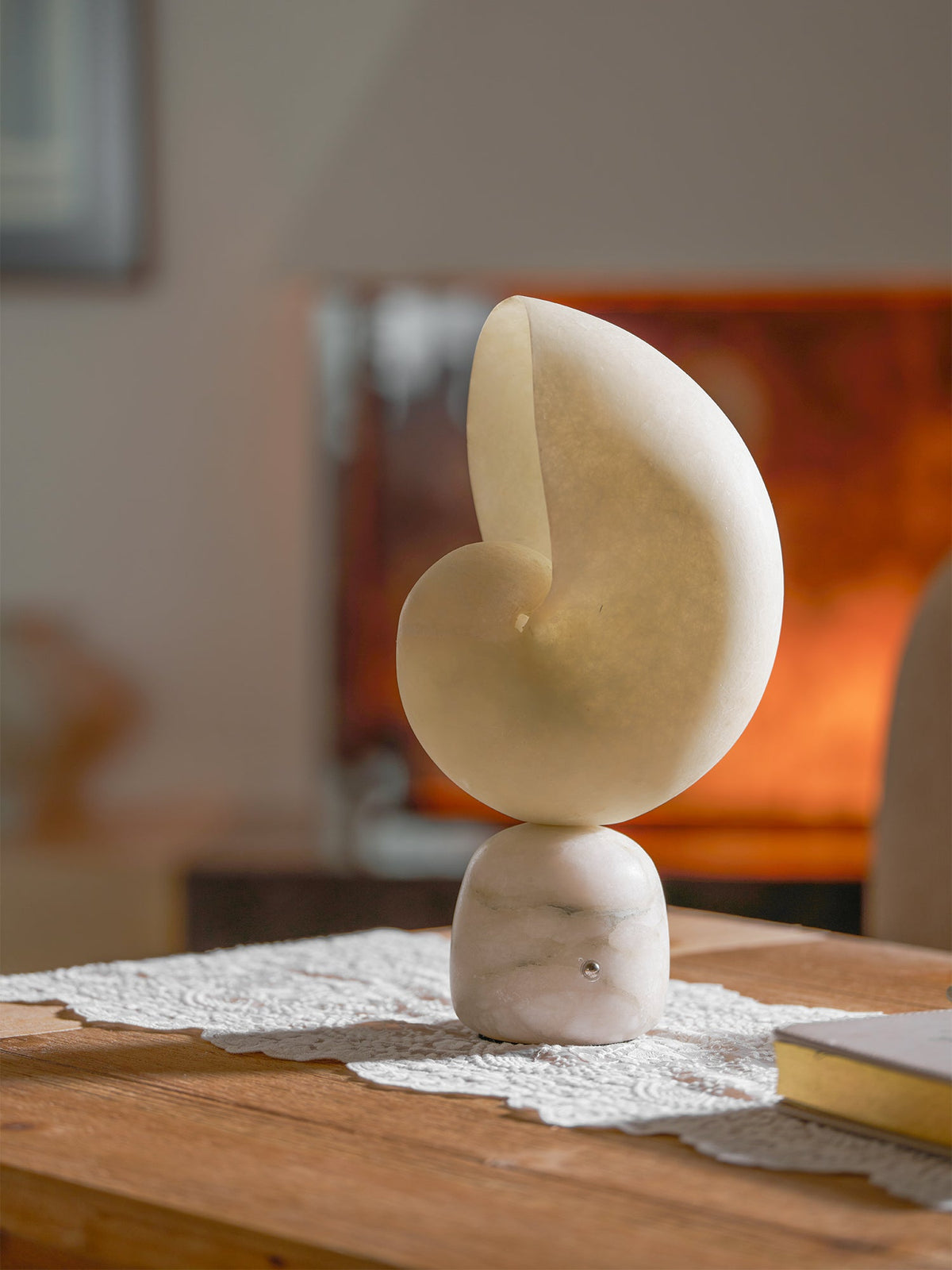 Lumora Shell Alabaster Table Lamp
